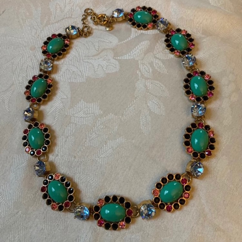 J. CREW Multicolored Cabochon Necklace